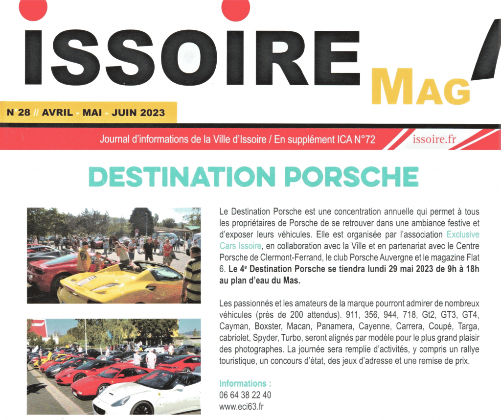 Destination Porsche Issoire Mag
